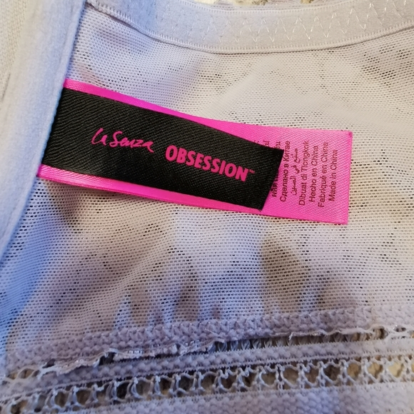 La Senza Obsession Gray Racer Back Bra 36DD - Picture 5 of 9